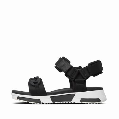 Fitflop Women's HEDA Chain Back-Strap Sandals - Black, AV3129587